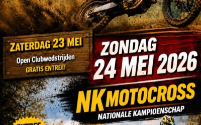 Inschrijvingen clubwedstrijd en NK motorcross wedstrijd 23/24 mei geopend
